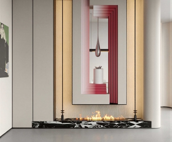 现代玄关过道隔断-3048209