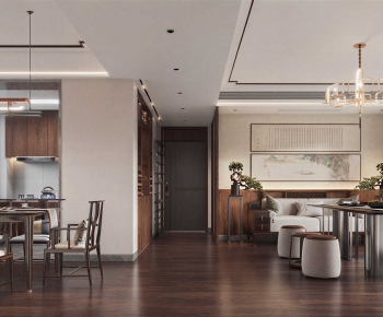 New Chinese Style A Living Room-ID:278656015