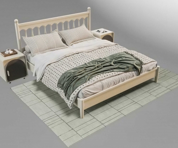 Modern Double Bed-ID:276559116