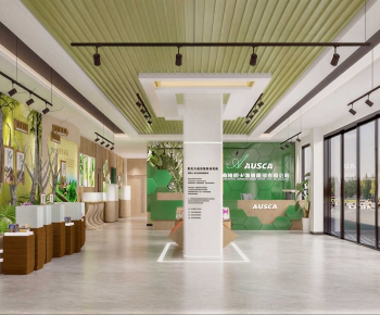 Modern Exhibition Hall-ID:661468032