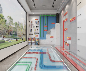 Modern Exhibition Hall-ID:443555125