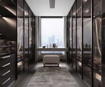 Modern Clothes Storage Area-ID:375056988