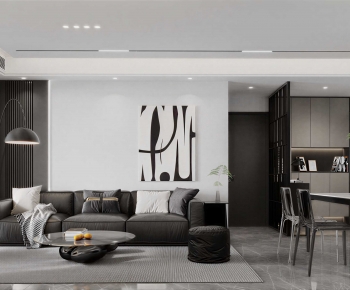 Modern A Living Room-ID:813586003