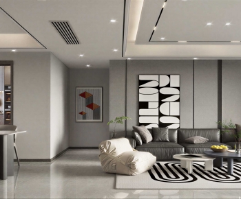Modern A Living Room-ID:826690914