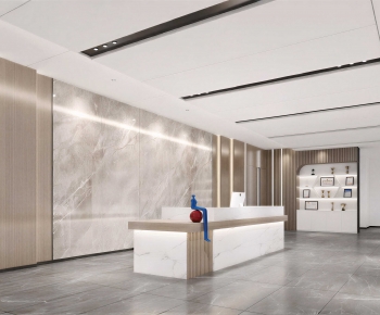 Modern Office Reception Desk-ID:454106098