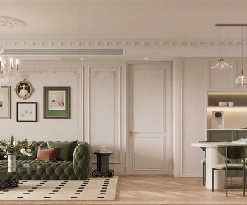 French Style A Living Room-ID:304631953