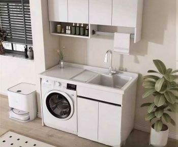 Modern Laundry Cabinet-ID:753960678