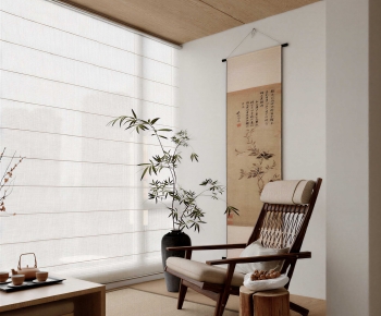 New Chinese Style Lounge Chair-ID:882458937