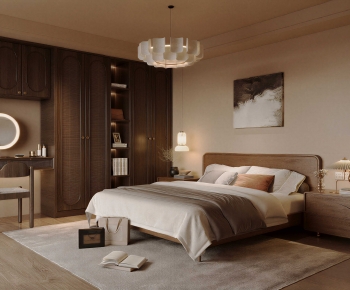 Wabi-sabi Style Bedroom-ID:235579056