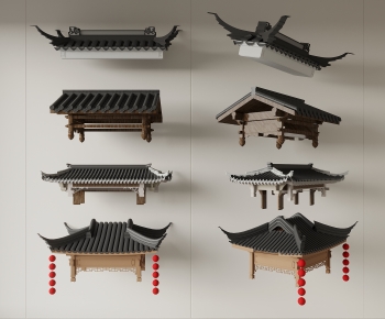New Chinese Style Building Component-ID:806834946