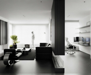 Modern A Living Room-ID:664208891