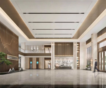 New Chinese Style Office Reception Desk-ID:790414097