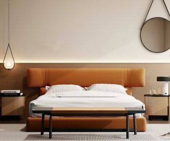 Modern Double Bed-ID:179764035