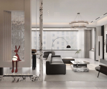 Modern A Living Room-ID:414882908