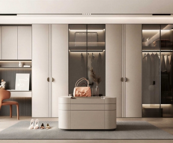 Modern Clothes Storage Area-ID:924570086