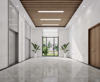 Modern Office Elevator Hall-ID:544409998
