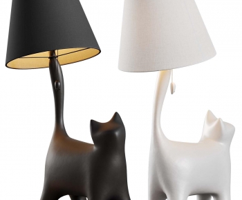 现代小猫台灯组合-3051648