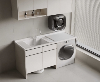 Modern Laundry Cabinet-ID:743988999