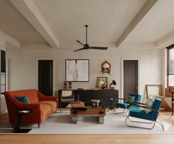 Modern A Living Room-ID:765619991