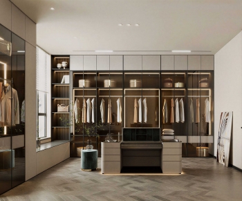 Modern Clothes Storage Area-ID:530756008