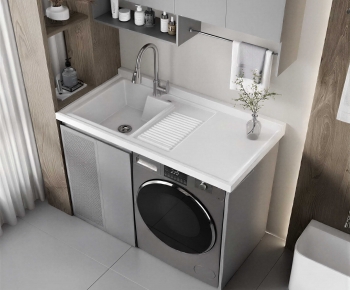 Modern Laundry Cabinet-ID:137139086