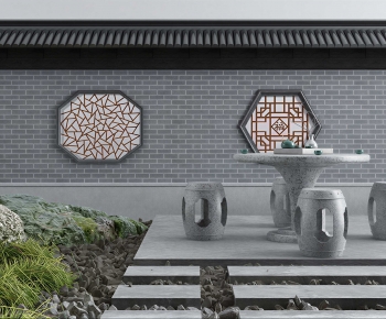 New Chinese Style Courtyard/landscape-ID:114742049