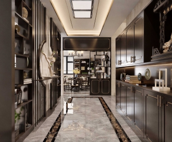 New Chinese Style Hallway-ID:100971944