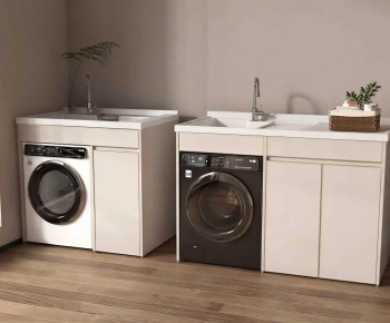 Modern Laundry Cabinet-ID:605381018