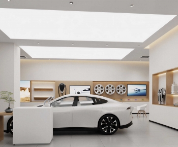 Modern Exhibition Hall-ID:525548936