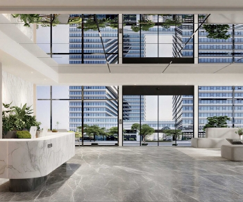 Modern Office Reception Desk-ID:999227051