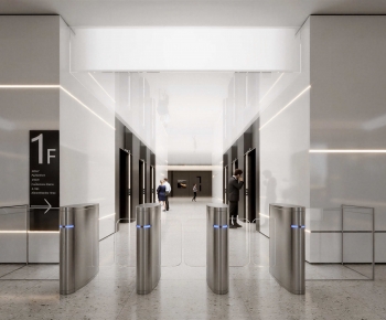 Modern Office Reception Desk-ID:865724096