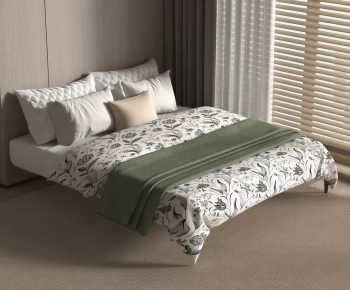 Modern Double Bed-ID:109419826
