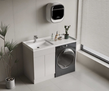 Modern Laundry Cabinet-ID:476962095
