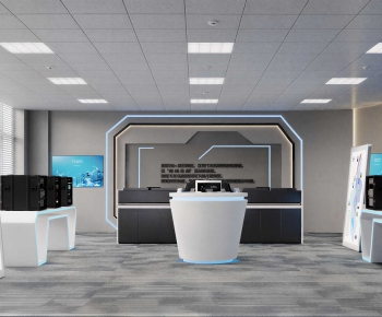 Modern Exhibition Hall-ID:214031939