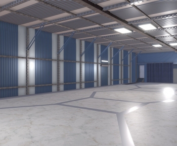 Modern Factory Floor/warehouse-ID:684139976