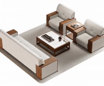 New Chinese Style Sofa Combination-ID:711411004
