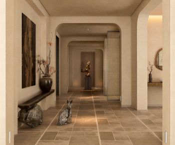 Wabi-sabi Style Hallway-ID:621504078