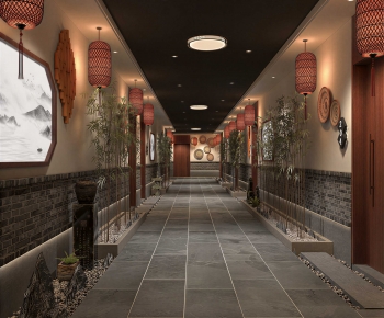 New Chinese Style Corridor-ID:828682903