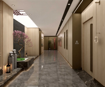 New Chinese Style Corridor-ID:643831973