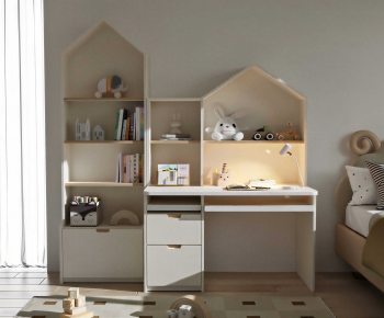 Modern Computer Desk And Chair-ID:734532126