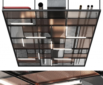 Modern Suspended Ceiling-ID:662457943