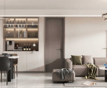 Modern A Living Room-ID:755960981