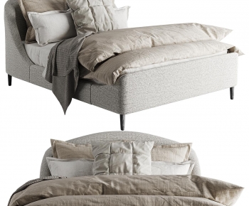 Modern Double Bed-ID:495929007