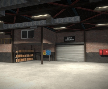 Modern Underground Parking Lot-ID:720906023