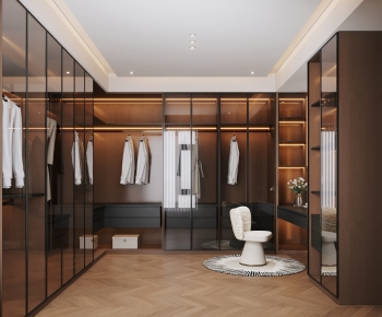 Modern Clothes Storage Area-ID:509552969