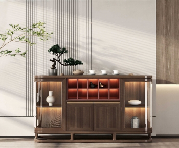 New Chinese Style Side Cabinet-ID:803848984