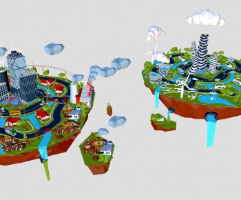 Modern Cartoon House-ID:853565935