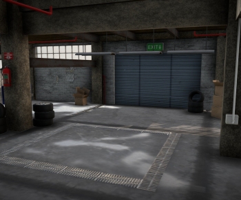 Modern Underground Parking Lot-ID:300299881