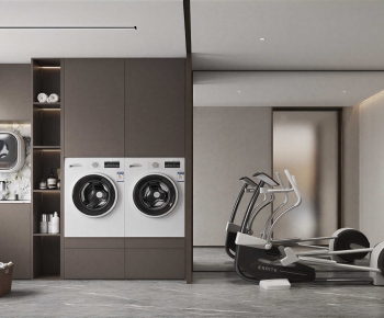 Modern Balcony Laundry Room-ID:316530945