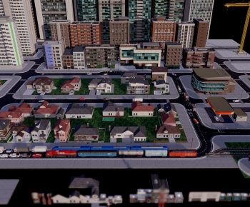 Modern Cartoon House-ID:919374947